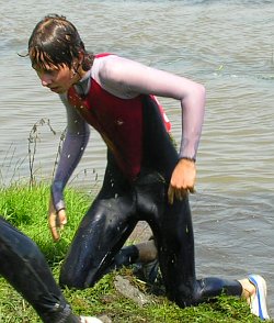 wear a lycra swimsuit for open water and cross country runs